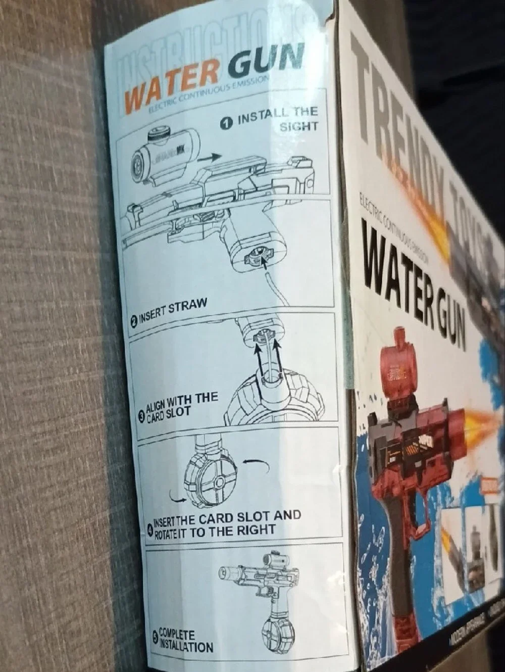 Electric Water Gun - Black and Red